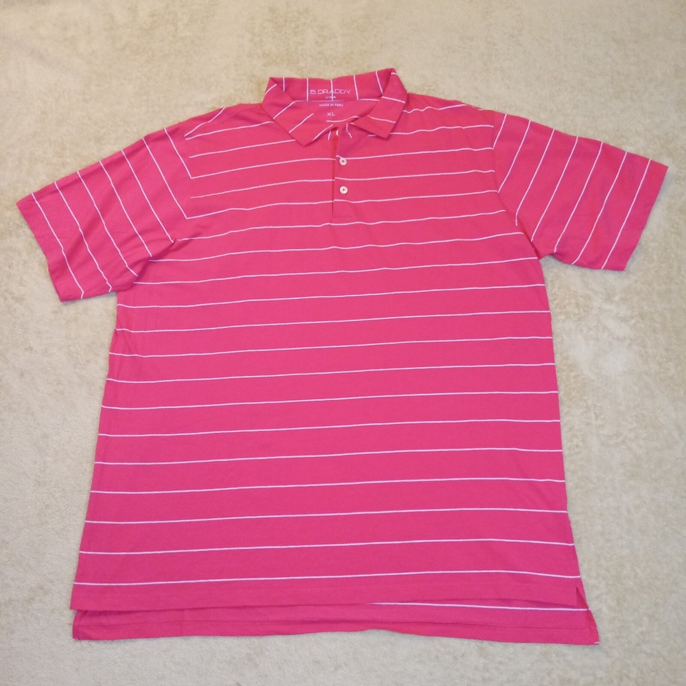 B. Draddy Men's XL Golf Polo Shirt Red‎